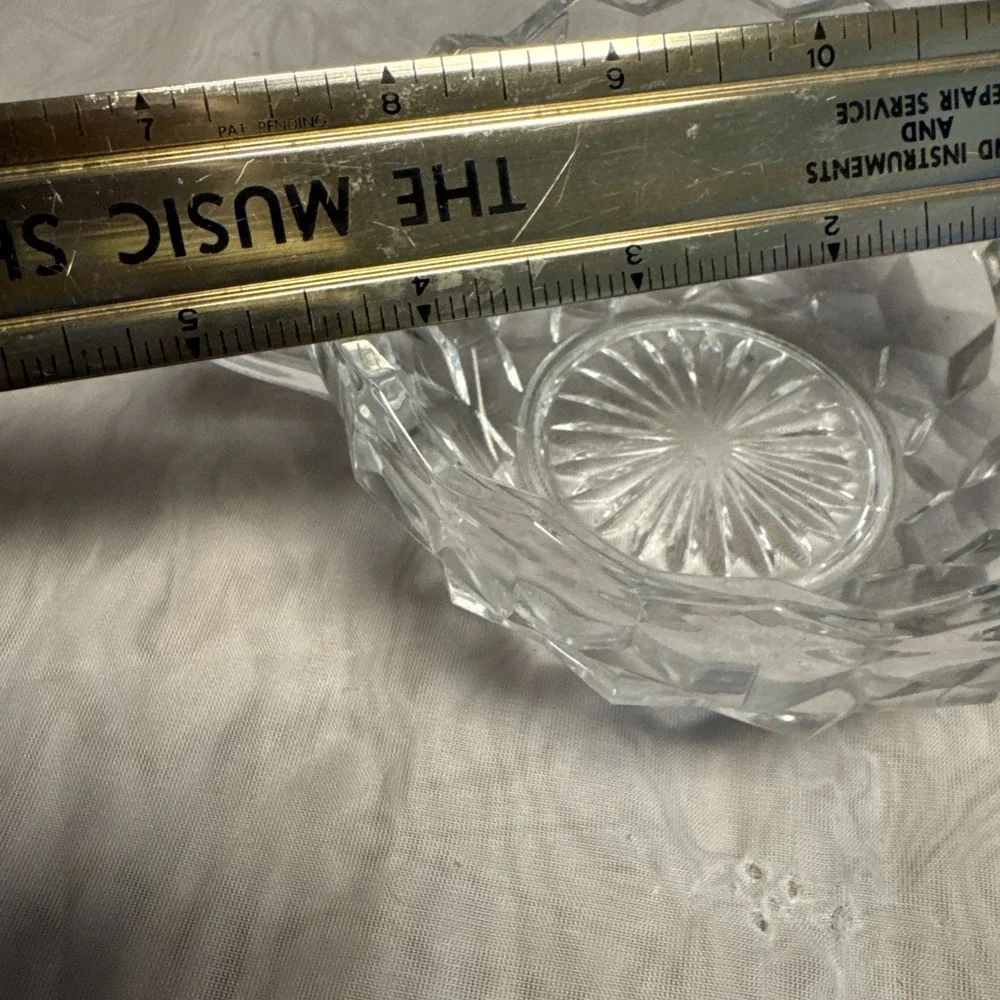 Vintage Fostoria American‎ Flared One Handle Nappy  Fostoria Glassware